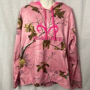 RealTree pink camp hoodie